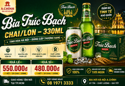Bia Trúc Bạch 330ml Mua Ở TPHCM Ở Đâu Giá Tốt, Chính Hãng?
