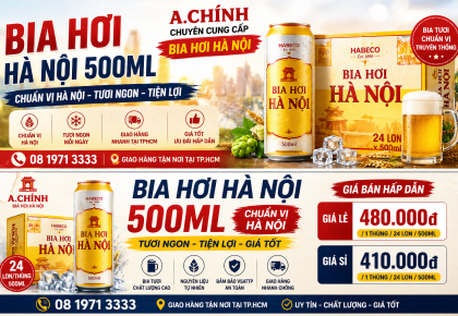 Bia Hơi Hà Nội 500ml Mua Ở TPHCM Ở Đâu Uy Tín, Giá Tốt?