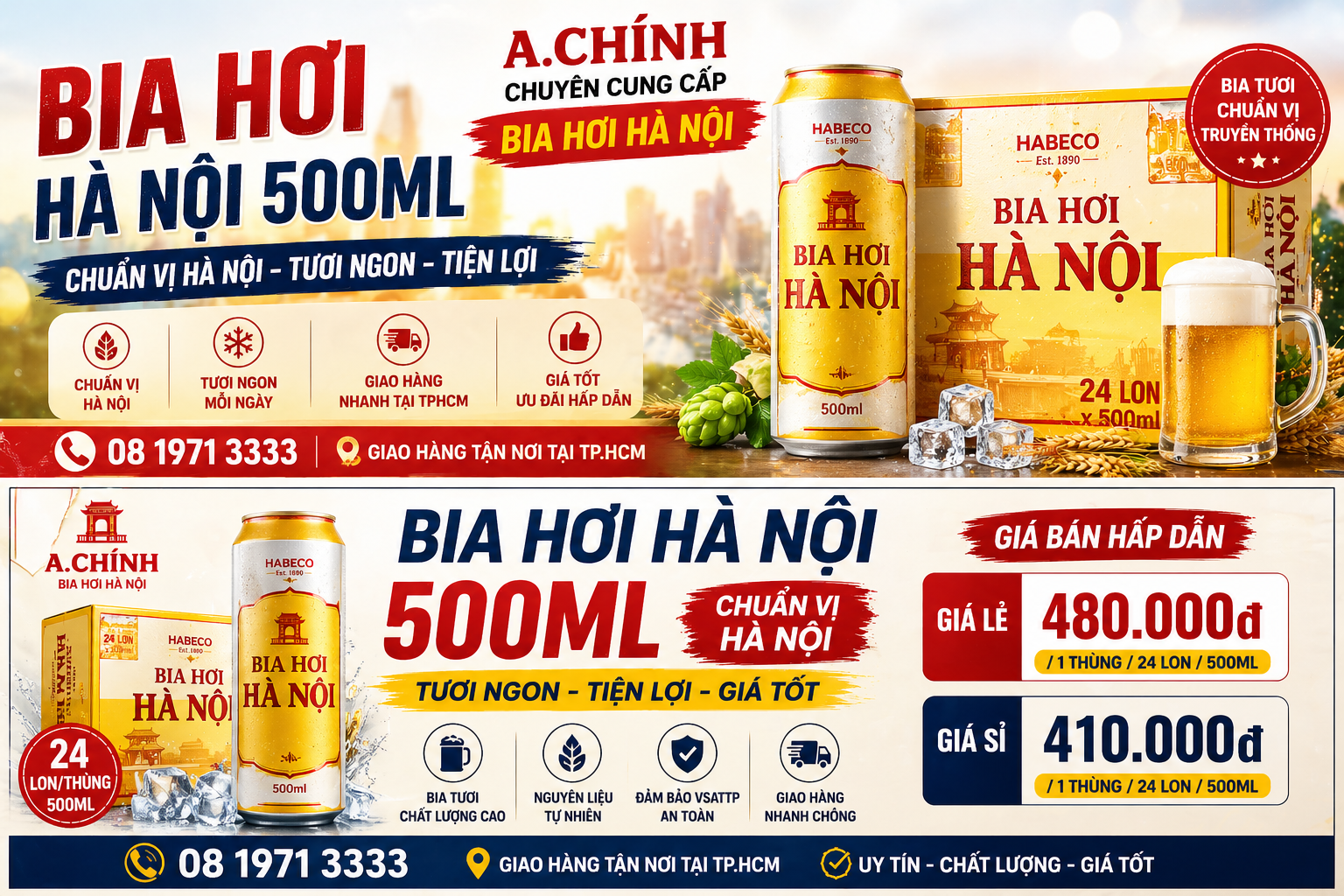 Bia Hơi Hà Nội 500ml Mua Ở TPHCM Ở Đâu Uy Tín, Giá Tốt?