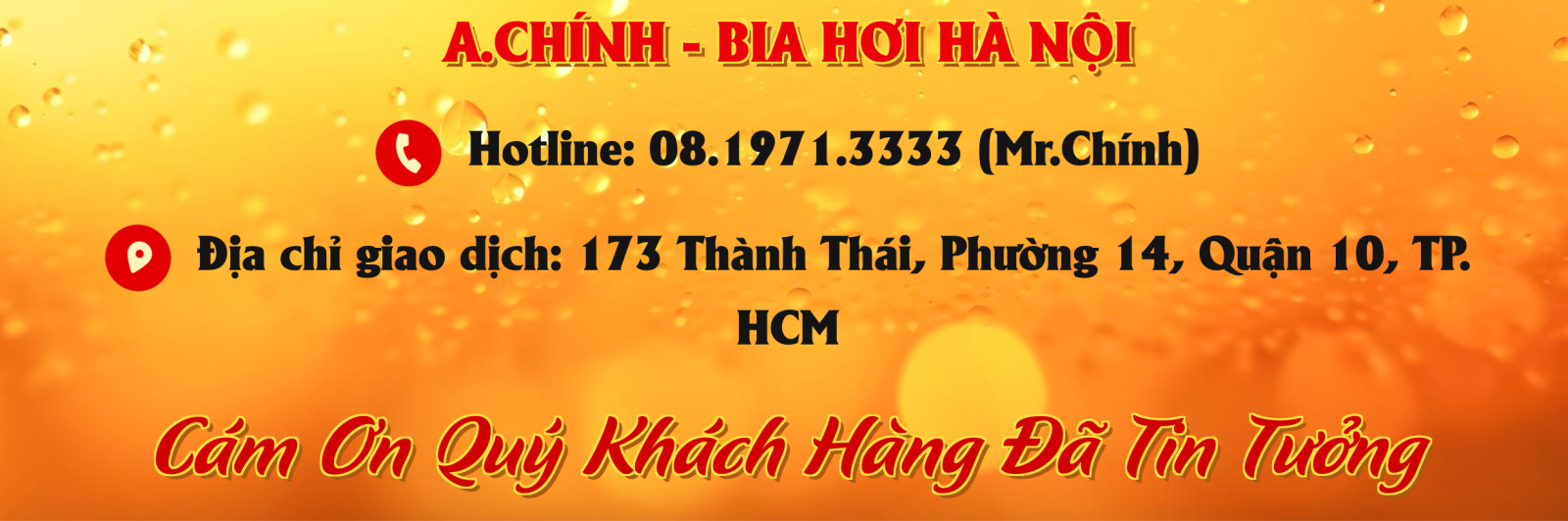 Vì sao nên chọn Bia Hơi Hà Nội A.Chính?